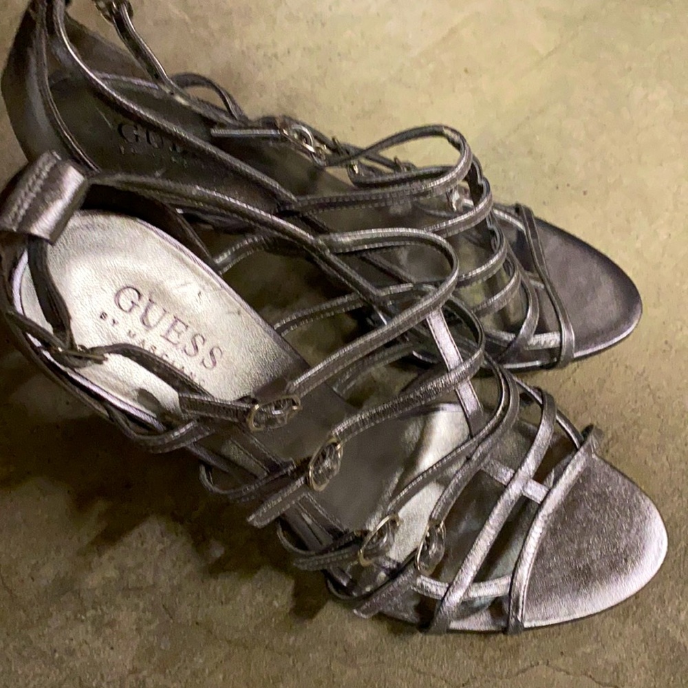 Guess gladiator heels 2.5 inches high